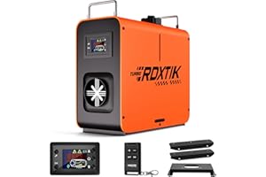 RDXTIK 8KW Diesel Heater, 5L 12V/24V All in One Diesel Heater with LCD Switch, Remote Control, Muffler for Truck, RV, Home, Car, Campers, Boat, Orange