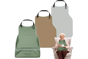 Pedobi Adult Bibs-3 Pcs Washable Clothing Protector with Upgraded Crumb Catcher