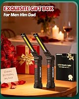 Coquimbo LED Work Light 2 Pack Rechargeable Magnetic Inspection Lamp Black view 3