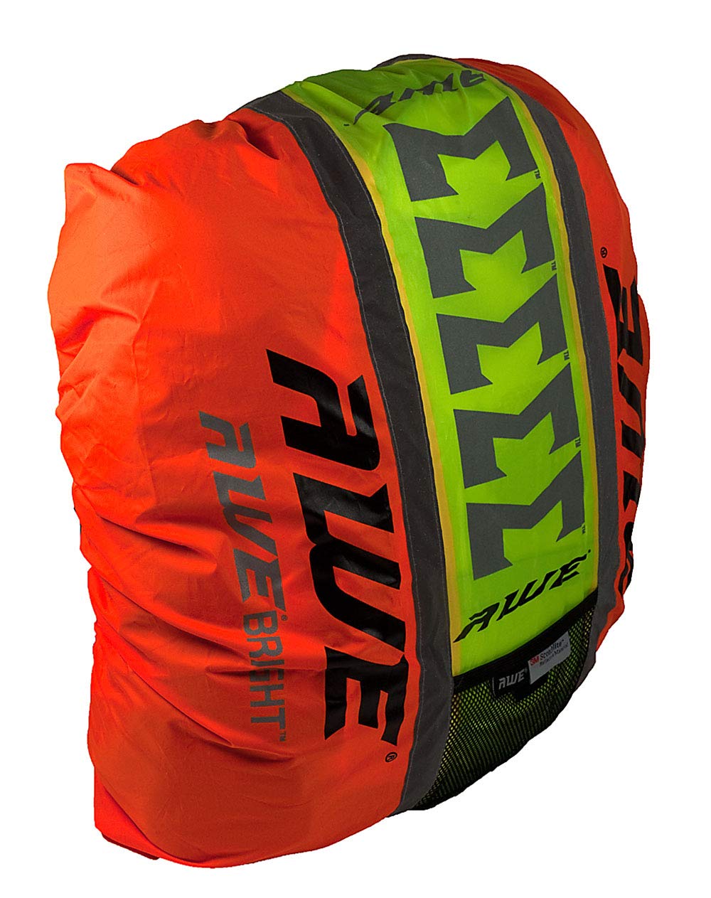 AWE® AWEBright™ High Viz Waterproof Rucksack Backpack Cover Neon Yellow/Orange
