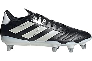 Adidas Unisex Adult Kakari Soft Ground Rugby,Black/Zero Metallic/Silver Metallic,7