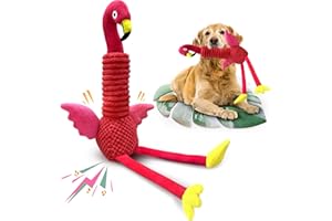 kachewlulu Large Squeaky Dog Toys:Dog Toys with Soft Fabric for LargeDogs -Tough Interactive Tug of War Dog Toys-Dog Chew Toys with Crinkle Paper for Small/Meduim/Large Breeds