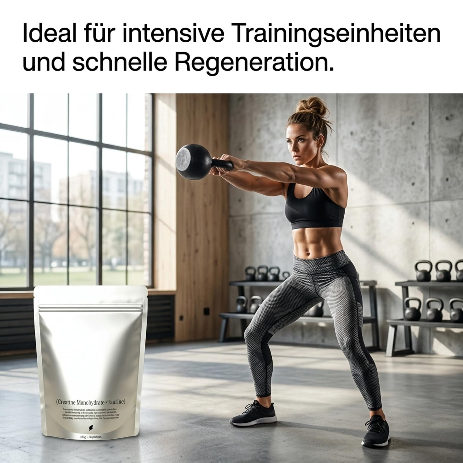 Creatin und Taurin Powder Original & Vegan, kreatin und taurin für Männer und Frauen, Hochwertige Inhaltsstoffe, Natürlich, für Männer und Frauen Fitnessbegeisterte, 180g(1) 3