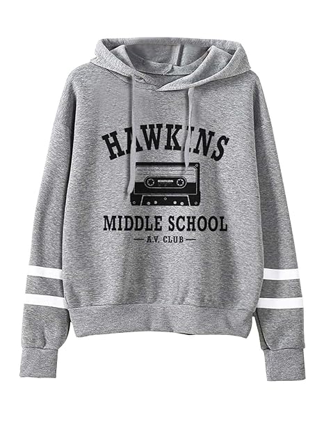 hawkins middle school av club hoodie