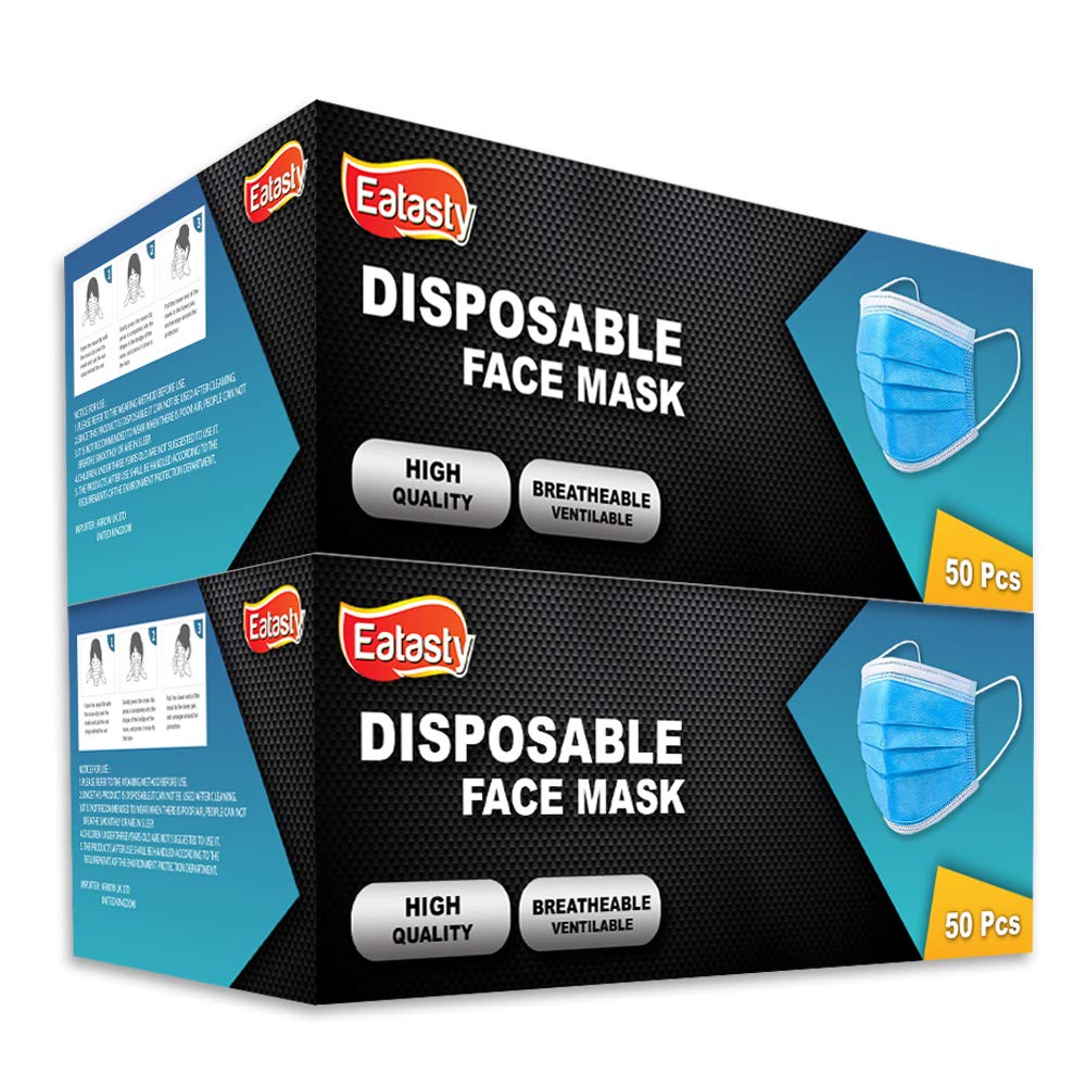 100 PCS Heavy Duty Disposable Plates 9 Inch Eco Friendly Plates