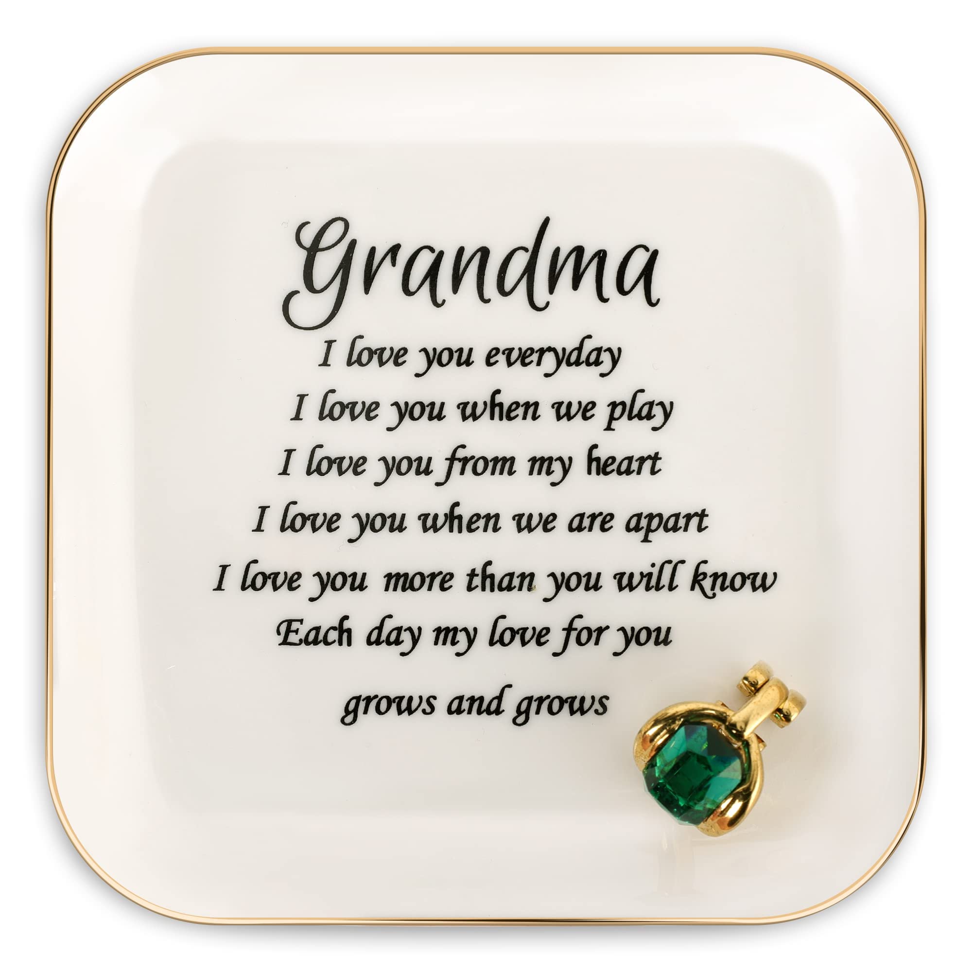 Titanape, I Love You Every Day Nana Birthday Gift Trinket Plate Gift for Grandma