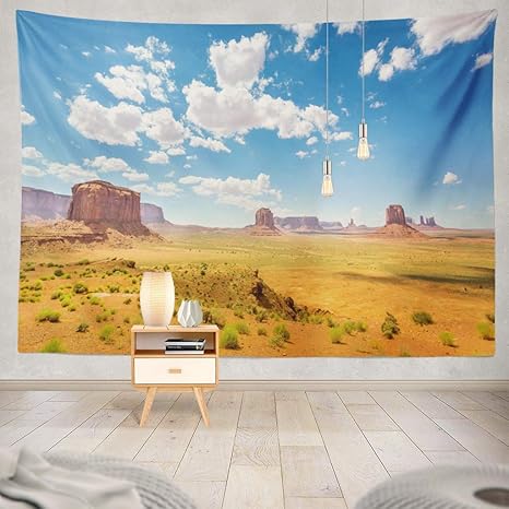 Amazon Co Jp Bigleader 砂漠のタペストリー赤い砂岩の山の家の装飾のタペストリー 150cm X 0cm ホーム キッチン