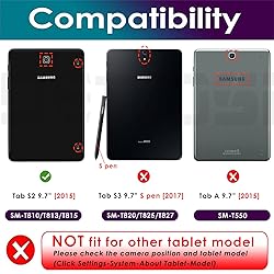 DETUOSI Shockproof Case for Samsung Galaxy Tab S2