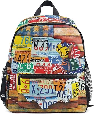 Amazon キッズリュック 子供用 リュックサック バックパック 面白い英字 綴りの図案 キッズ 誕生日 プレゼント 入園祝 通常用 学生用 学園祭り遠足 スポーツ アウトドア リュックサック