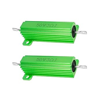 Amazon Com Honjie Rx24 50w 3 Ohm Resistor Aluminum Case Wirewound Chassis Mounted 2pcs Home Improvement