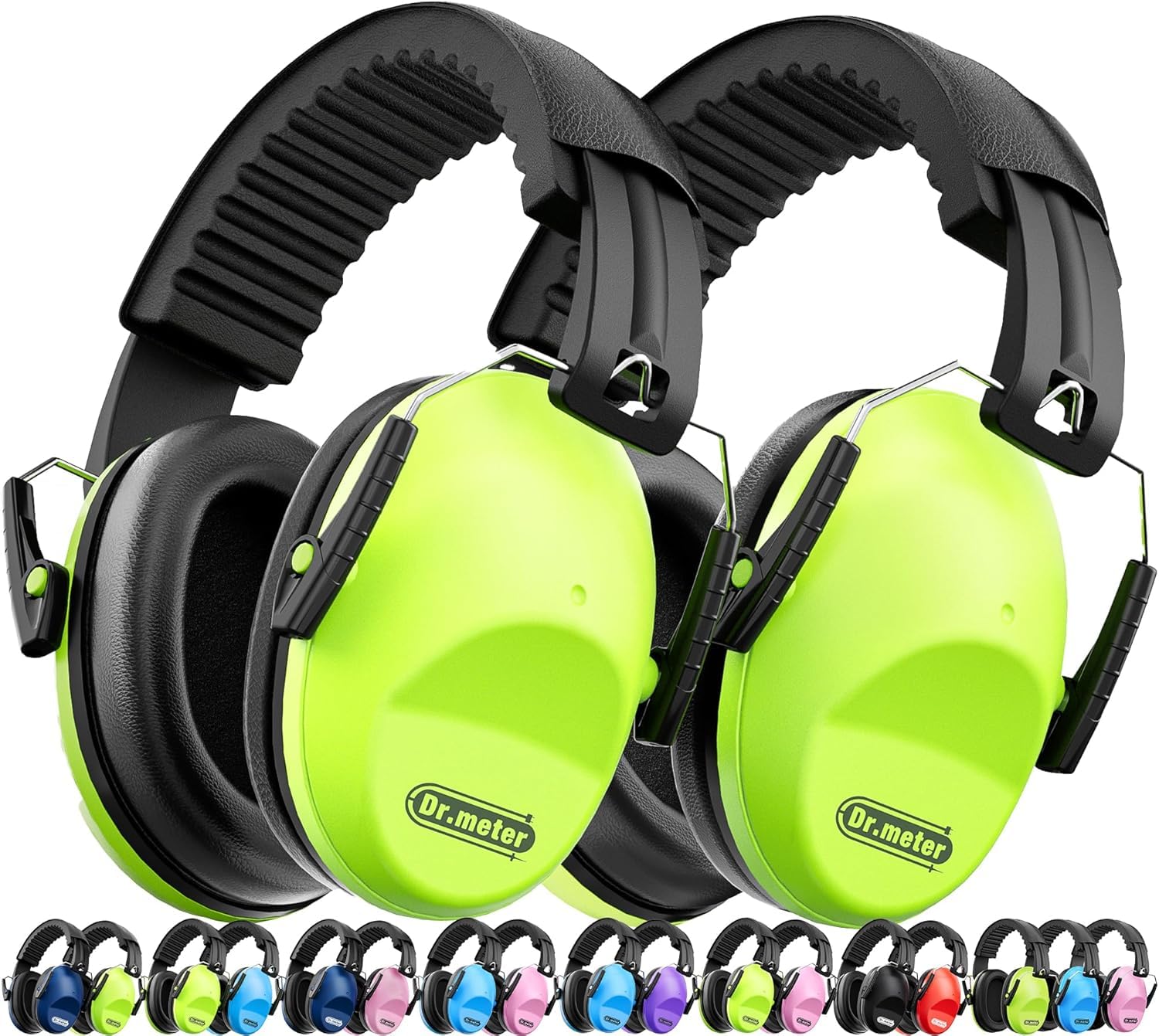 Dr.meter Kids Ear Protection Ear Muffs, Noise Cancelling Headphones for Kids Adults, 27.4SNR Toddler Noise Reduction Earmuffs for Autism Sensory in Monster Jam Mowing Fireworks Concert Air Show