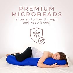 Squishy Deluxe Microbead Body Pillow with Silky