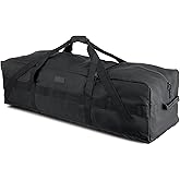 Fitdom 106L 45" Heavy Duty Extra Large Duffle with Upgrade Zipper, Durable & Water Resistant. Perfect as Camping Bag Travel Storage Tent Storage Sports Equipment Bag For Coaches & More