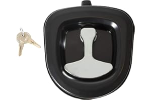 BUYERS PRODUCTS COMPANY Buyers Products LL9000 Single Point Compression Latch For Underbody Truck Tool Box With Blind Studs, 1/2 Inch Gasket and Cylinder With Keys, Replacement Latch For L8816 and L3890RLS Truck Boxes