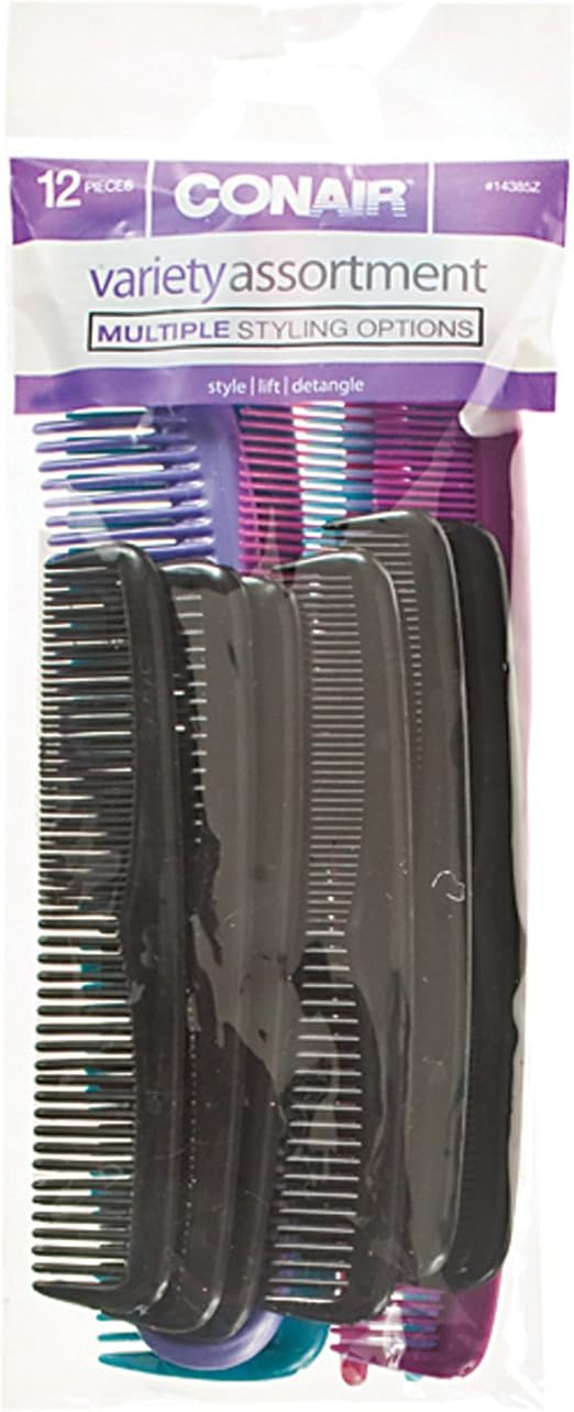 Conair 12 Pack Assorted Combs Amazon.ca Beauty