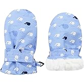 American Trends Lined Fleece Toddler Mittens Winter Warm Gloves Child Ski Waterproof Snow Baby Mittens for Boys Girls
