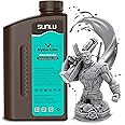 SUNLU 3D Printer Resin, Strong Durable Nylon Like 3D Resin for LCD DLP SLA Resin 3D Printers, 395-405nm UV Light Curing 3D Printing Liquid Photopolymer Resin, Good for Functional Parts, 1000g, Grey