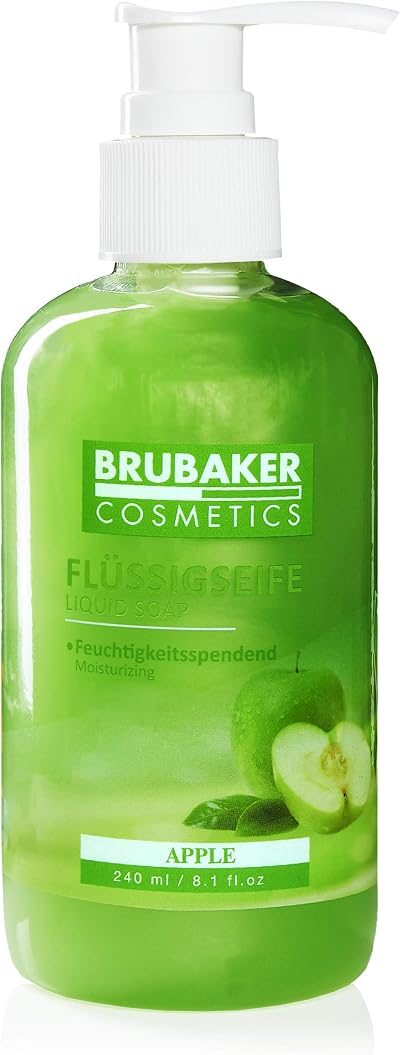 BRUBAKER Liquid Hand Wash Apple 8.1 Fl Oz Dispenser Gentle Moisturizing Clean