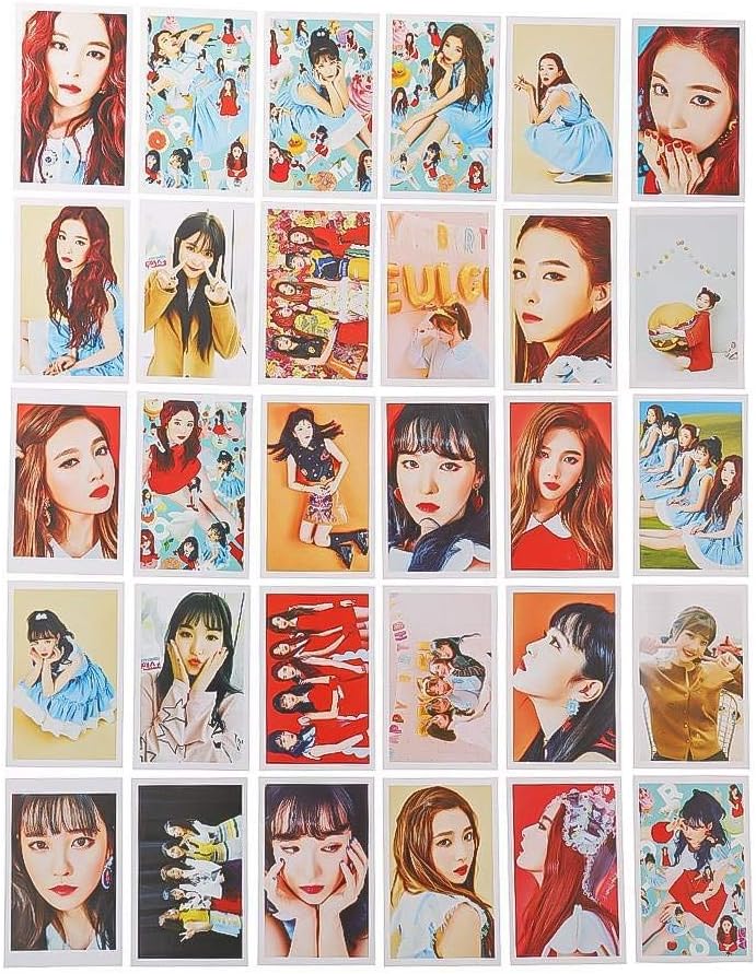 Skisneostype 30pcs/Set Cute Kpop Red Velvet Lomo Cards Photo Card Poster (H02)