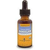 Herb Pharm Certified Organic Dandelion Liquid Extract for Cleansing and Detoxification, Alcohol-Free Glycerite, 1 Ounce