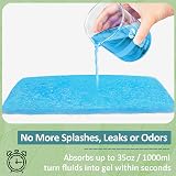 JOCCIK Commode Liners with Absorbent Pad 50 Pack Universal Fit Bedside Bags view 7