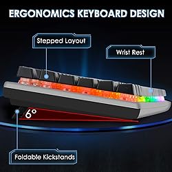 Beastron RGB Backlit Gaming Keyboard with Mouse