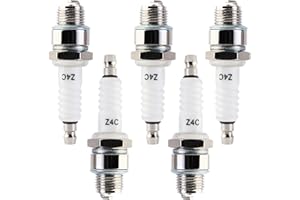 YOFMOO 5pcs Spark Plug Z4C Compatible for 49cc 50cc 66cc 70cc 80cc 2-Stroke Engine Motorized Bicycle Moped Scooter Yamaha JOG50 90 ZX50 DIO50 Suzuki AG100 QJ50 DX100 AX100 CJ750