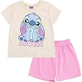 Disney Girls T-Shirt and Mesh Shorts Outfit Set Toddler to Big Kid Sizes (2T - 14-16)
