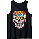 Sugar Skull Calavera Halloween Tank Top