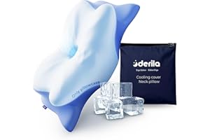 Derila Ergo Pillow Pillowcase Memory Foam Neck Pillow Cover, Side, Stomach Sleeper Pillows, oreiller Mousse memoire Pillowcas