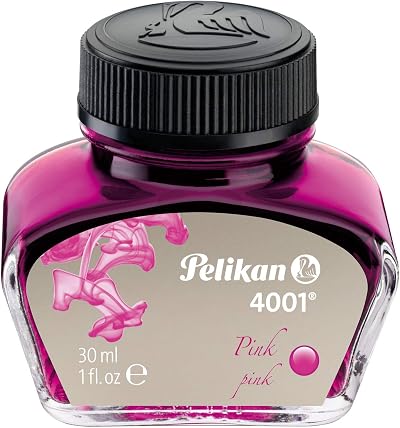 Pelikan 4001 Brilliant Pink Ink 30 ml Glass Bottle Pelikan
