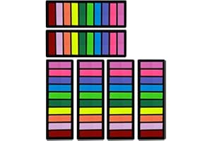KICNIC Page Markers Sticky Index Tabs 1500 Pcs, Arrow Flag Tabs Colored Sticky Notes for Page Marker Bookmarks, 10 Colors, Stick Securely, Remove Cleanly