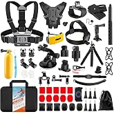 Upgrade Action Camera Accessories Kit Compatible with GoPro DJI Insta360 | 70in1 Camera Accessory Bundles for GoPro 13 12 11 10 9 8 7 6 5 4 3 Max 11mini Insta360 X6 X5 X4 X3 DJI Osmo Action 6 5Pro 4 3