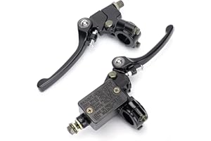 WEIYINGSI XR50 CRF50 Folding Clutch Lever Perch and Brake Master Cylinder Kit 7/8" Handle Bar Motorcycle Dirtbike Pit Bike Universal Foldable Levers 10mm Banjo Bolt 22mm Bar