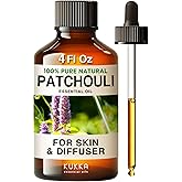 Kukka Patchouli Oil for Diffuser & Aromatherapy - 100% Natural Patchouli Essential Oil for Skin - Patchouli Oil for Body, Per