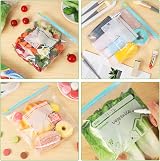 Hemiks 50 Pcs Zip Lock Bags, BPA Free Food Storage Freezer Bags 2.27L view 5