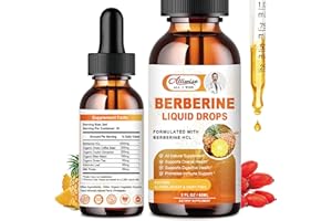 ALLIWISE Organic Berberine Supplement Liquid Drops - Premium Berberine HCL 1500mg with Pure Ceylon Cinnamon-7 in 1 Natural Ingredients - Supports Immune System & Digestive System