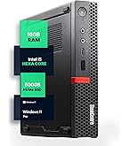 Amazon.com: Lenovo Thinkcentre M720Q Desktop i5-8500T 16GB 256 GB