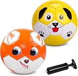 INPODAK Size 2 Kids Football 18.5in Circumference Outdoor Toy