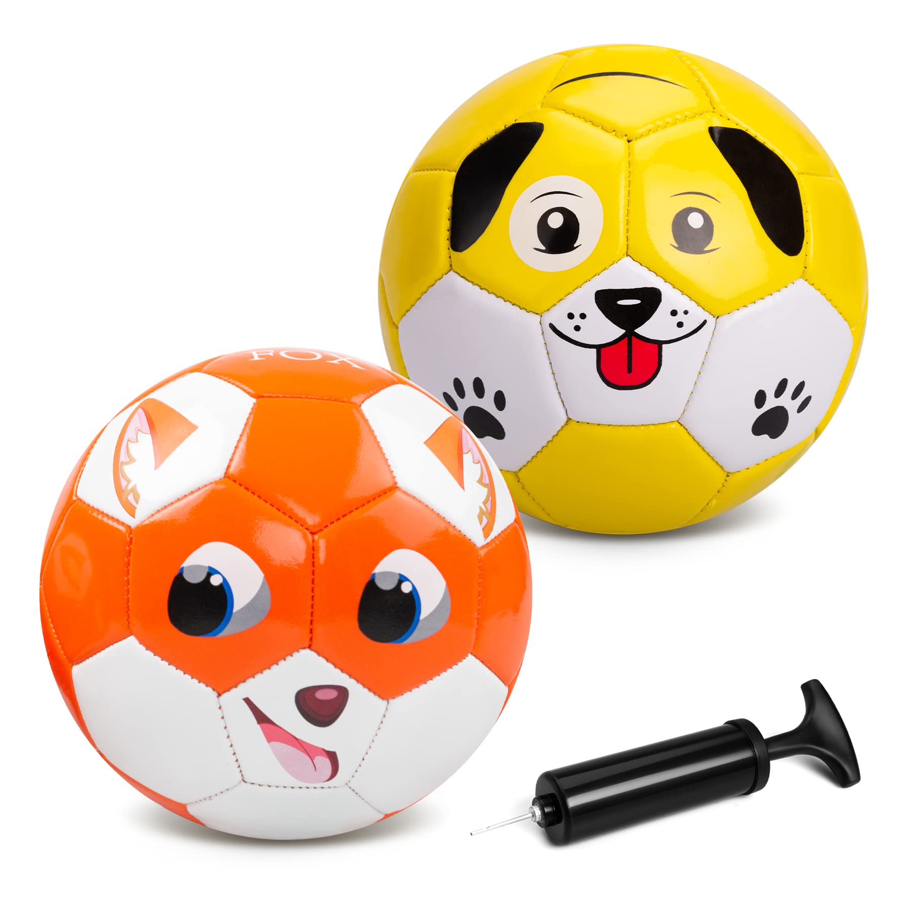 INPODAK Football for Toddlers 1-3, Kids Footballs, Footballs Size 2, Garden Game Ball, Football Toys Gift for Boys Girls Outdoor Lawn Beach