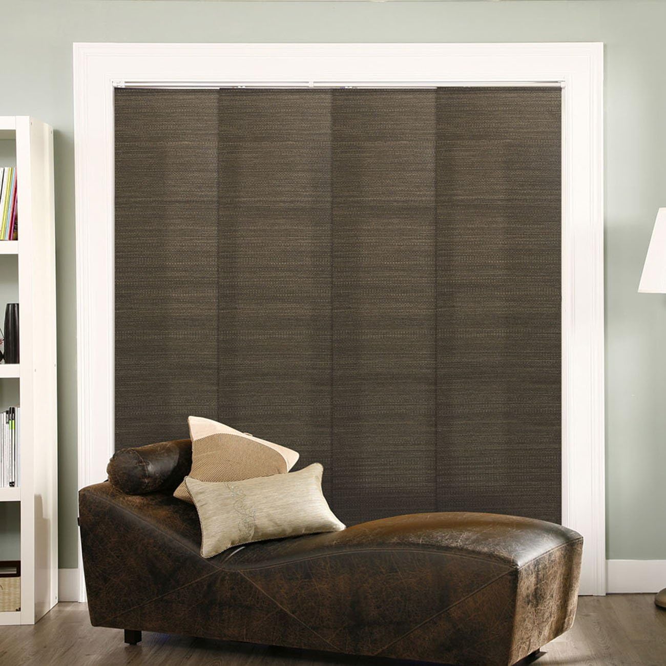 CHICOLOGY Trimmable Length, 46 W-86 H (Upto-96 in), French Oolong (Privacy & Natural Woven)