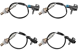 HQPASFY 234-4012, 234-4018 O2 Oxygen Sensor Compatible with Chevy Silverado Tahoe Suburban Express GMC Sierra Yukon Cadillac Escalade & More 4.3L 4.8L 5.0L 5.7L O2 Sensor (4 Pack)