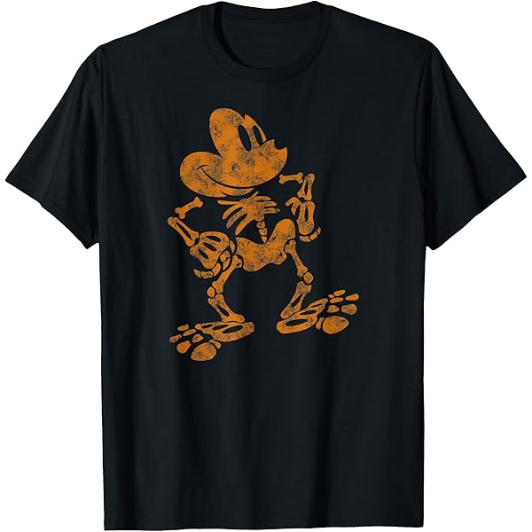 Amazon.com: Disney Mickey Mouse Skull Halloween T-Shirt : Clothing
