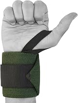 AQF Power Weight Lifting Wrist Wraps Pair One Size Fits All view 7