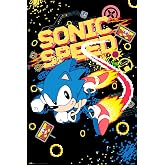 Sonic The Hedgehog - Gaming/TV Show Poster (Sonic Speed) (Size: 24" x 36")