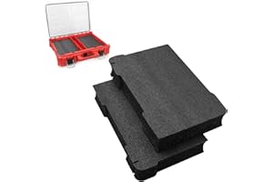 GEAIN GAIN 48-22-8430 Packout Foam Inserts - 2 Pcs, Black, Tool Box Inserts, PORTABLE TOOL BOX, Foam Inserts