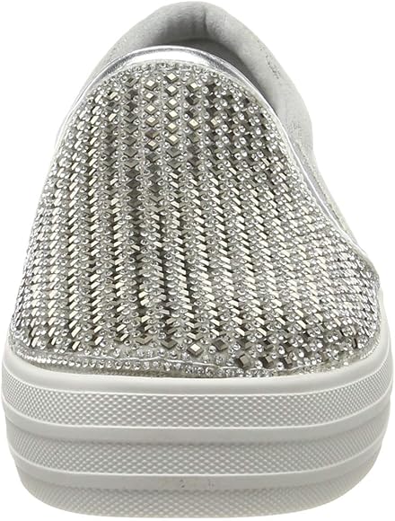 skechers street double up diamond slip on trainer