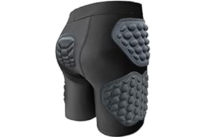 STONEKISS Basketball Compression Padded Shorts, Butt Pads Impact Short Pants for Youth Kids