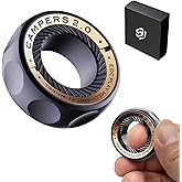 Fidget Spinner for Stress Relief – DIY Magnetic Fidget Ring with Engaging Sounds, EDC Stainless Steel Toys for Adults & Teens, Perfect for Work, Study, Waiting, Gift and Stocking Stuffer