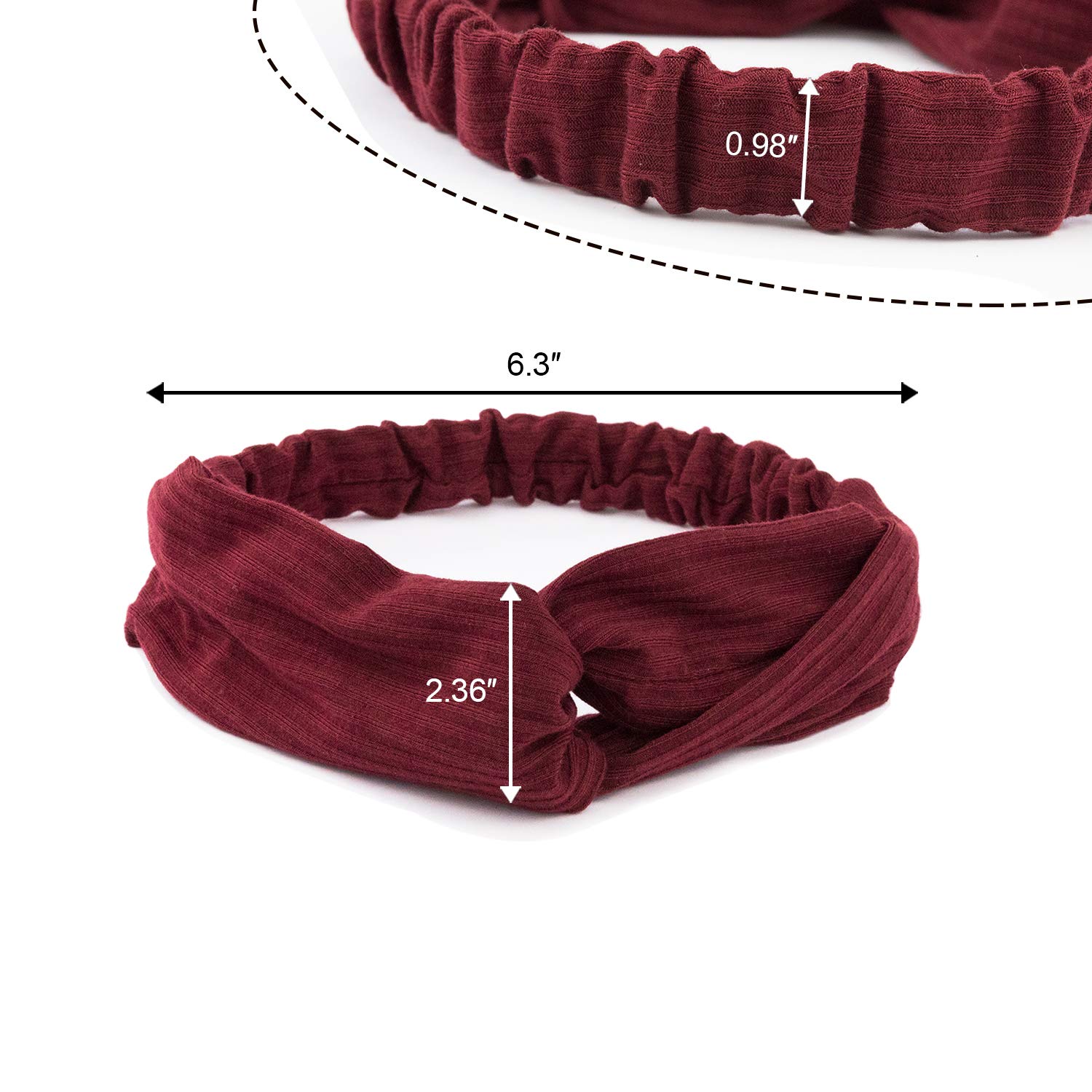 16 Pcs Boho Headbands for Women, EAONE Floral Bandeau Headbands Elastic Hair Bands Criss Cross Twisted Head Wrap Hair Accessories with 1PC Pouch Bag : Beauty